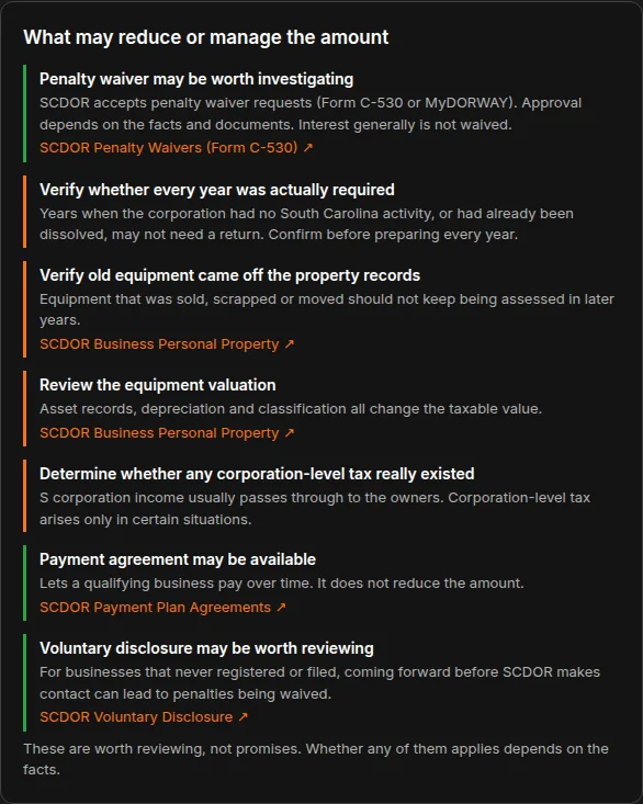 TaxTrack: What may reduce or manage the amount